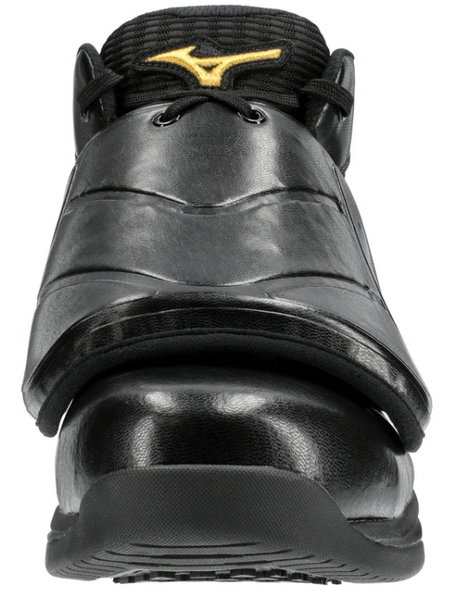 Mizuno Pro Wave Mid Cut Umpire Plate Shoe Black w White Out West Officials Gear Apparel