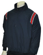 Umpire Jacket - LS Pullover Navy w/ White/Navy/Red Insert