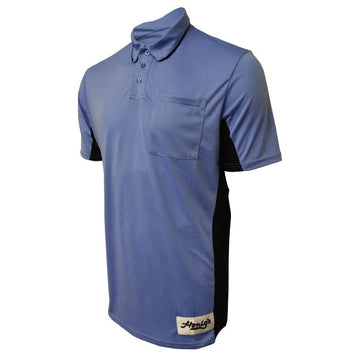 New! Honig's Short Sleeve MLB Replica Side Panel Shirt- Polo Blue with Black Panel