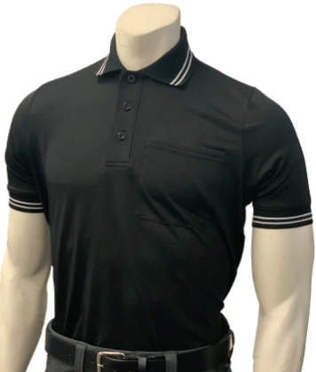 Smitty Body Flex Short Sleeve Umpire Shirt- Black