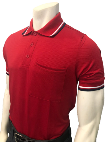 Smitty Body Flex Short Sleeve Umpire Shirt- Red