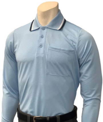 Smitty Body Flex Long Sleeve Umpire Shirt- Powder Blue