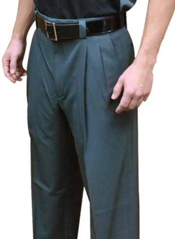 Smitty Performance Poly Spandex Pleated Plate Pants- Charcoal Grey