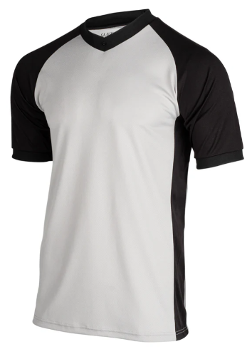 Smitty Solid Grey Performance w/ Black Raglan Sleeve and Black Side Panel