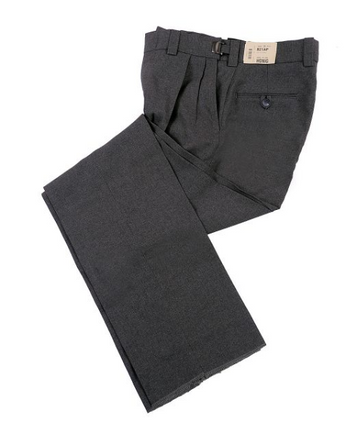 Honig's Charcoal Ultimate Pleated Base Pants W/Adjusters