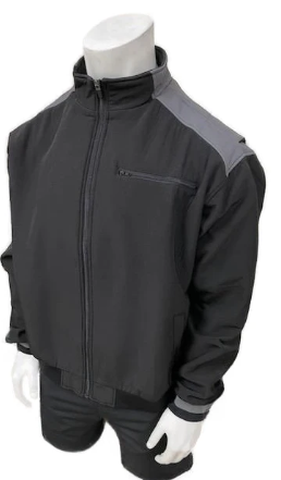 Honig's Fill-Zip Thermal Jacket Black W/Grey Shoulder Bar
