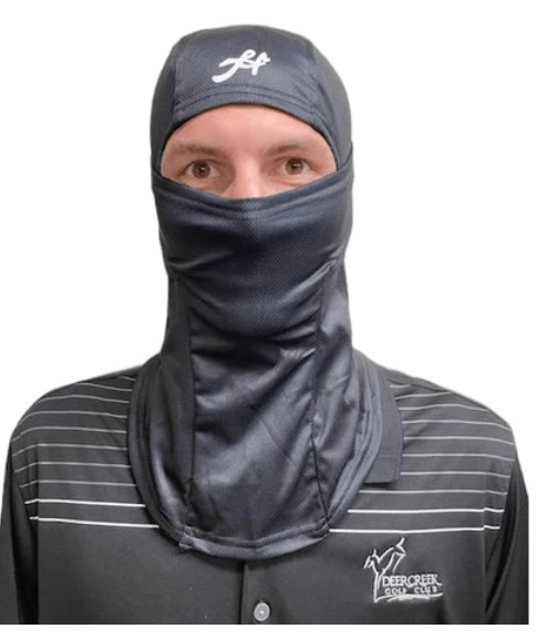 Honig's Full Face 2-Ply Athletic Foul Weather Hood Black
