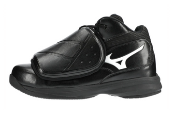 Mizuno Pro Wave Mid Cut Umpire Plate Shoe - Black w/ White