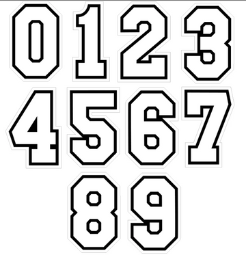 Umpire Numbers-White, Black, White