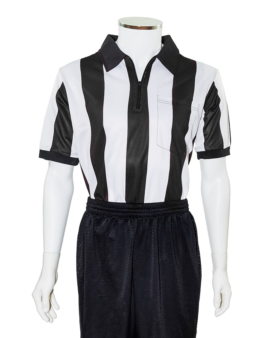 2 1/4 (2.25 inches) Striped Performance Football Sublimated Referee Shirt  | by Officials Depot LLC