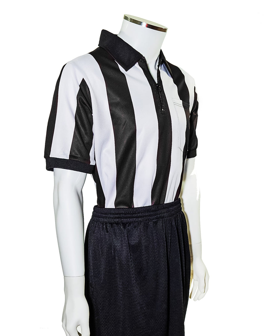 2 1/4 (2.25 inches) Striped Performance Football Sublimated Referee Shirt  | by Officials Depot LLC