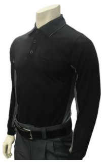 AIA Smitty V2 MLB Replica Umpire Shirt LS Black/Grey