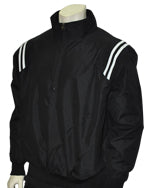 Umpire Jacket - LS Pullover - Black w/ Black/White Insert