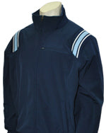 Major League Style Thermal Fleece Jacket - Navy w/ White/Navy Powder Blue Trim