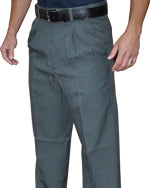 Pleated Umpire Plate Pants w/ Expander Waistband in Charcoal Grey