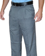 Pleated Umpire Plate Pants w/ Expander Waistband in Heather Grey
