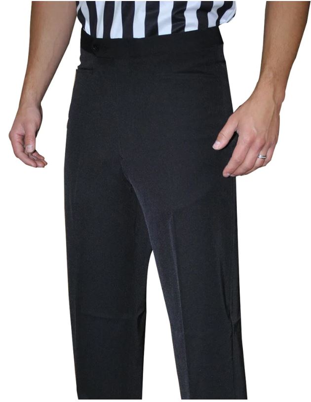 Men's 100% Polyester Flat Front Pants with Western Cut Pockets