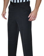 Men's Poly Spandex Flat Front Pants w/ Slash Pockets