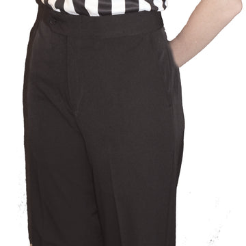 Women's Poly Spandex Stretch Flat Front Pants w/ Slash Pockets