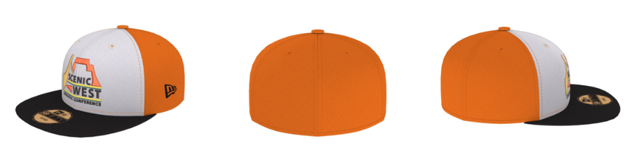 SWAC Custom Hats - White/Orange Panel – Out West Officials Gear & Apparel