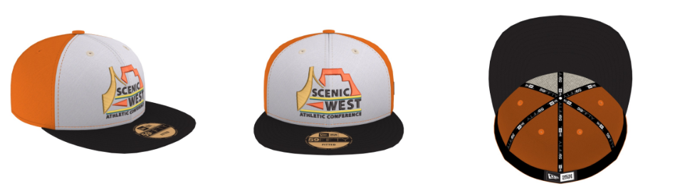 SWAC Custom Hats - White/Orange Panel