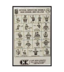 Wrestling Signal Cards - NCAA and NFHS