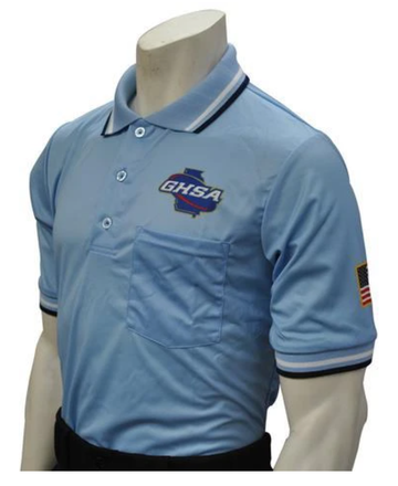 Georgia (GHSA) Short Sleeve Umpire Shirt - Powder Blue