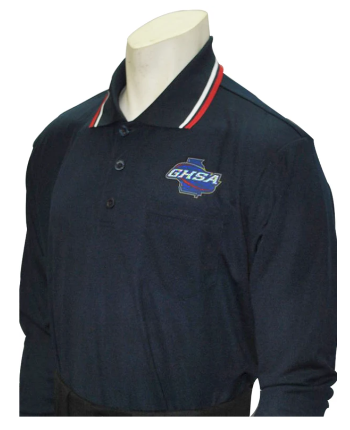 Georgia (GHSA) Long Sleeve Umpire Shirt - Navy